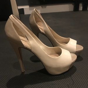 Aldo Two-tone Platform Patent Leather Heel